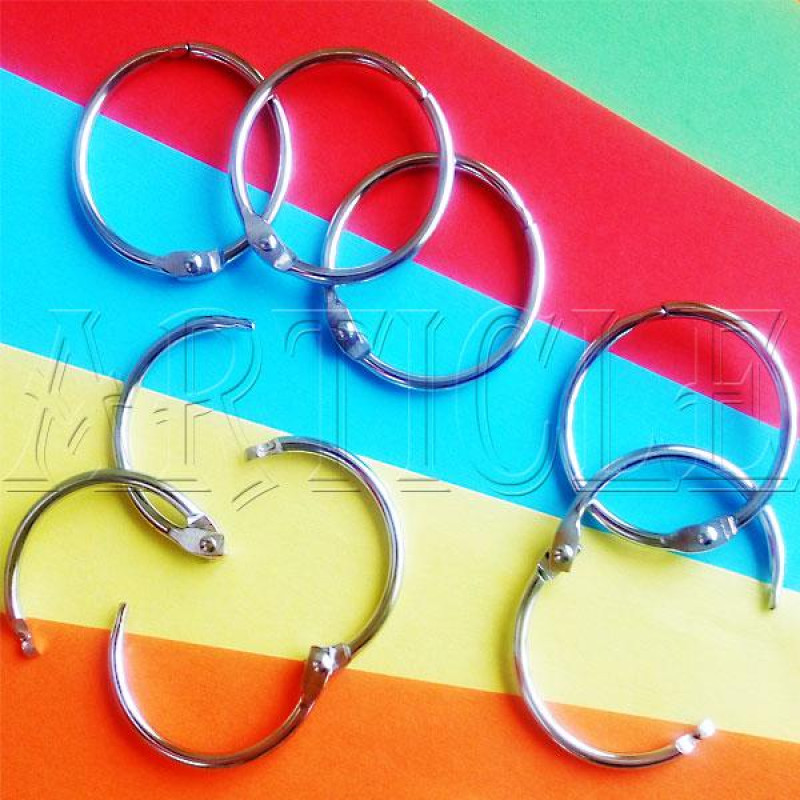Кільця для палітурки 64 мм, колір-срібло 25 шт/уп.